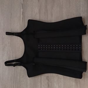 Black Slimming vest - waist & belly. Size large.